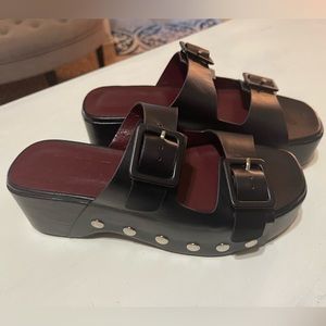 Staud Remi Platform Sandal black